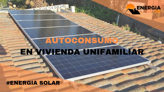Instalación de paneles solares para autoconsumo en vivienda unifamiliar (Zaragoza)